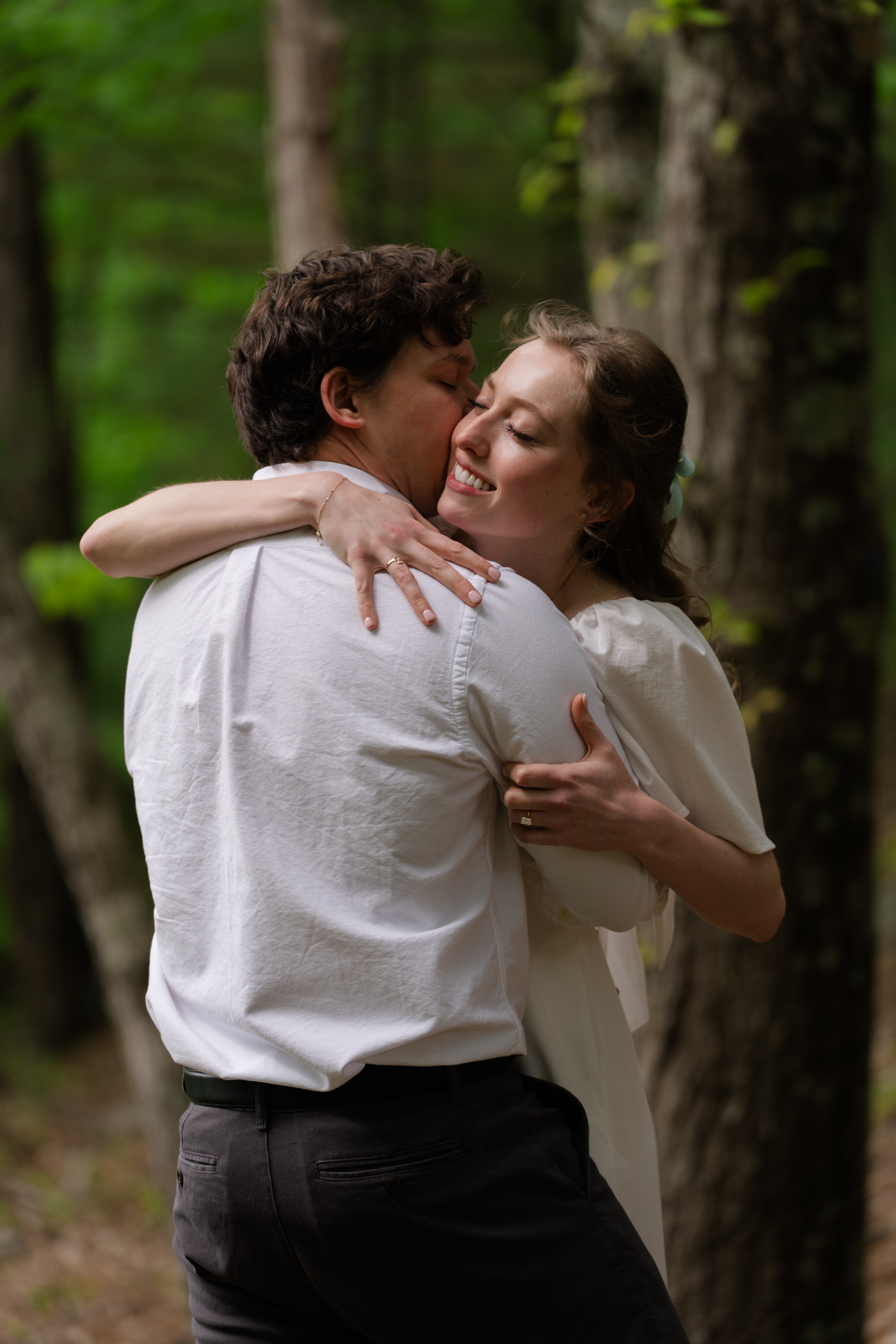 Gwen + Alec Gwen and Alec engagement photography at New England Botanic Garden at Tower Hill in Boylston, MA