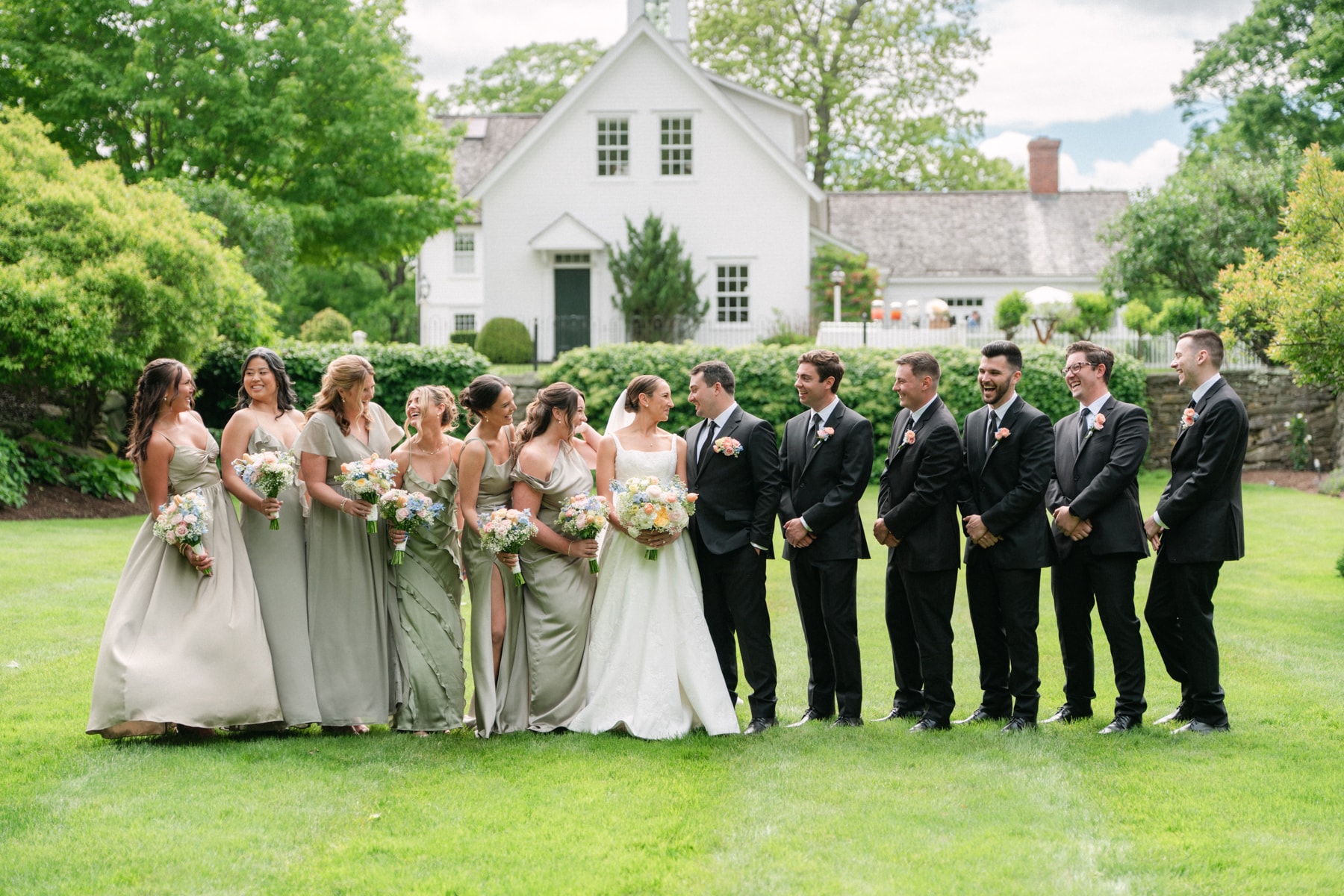 Alexandra + Adam Maddy and Alex wedding photography at Smith Farm Gardens in East Haddam, Connecticut